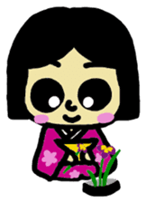 It is a girl in a kimono sticker #4129890