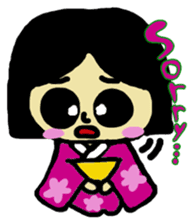 It is a girl in a kimono sticker #4129891