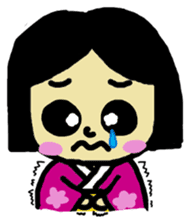It is a girl in a kimono sticker #4129894