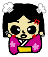 It is a girl in a kimono sticker #4129895