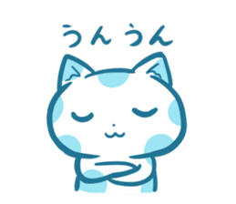 Polka dot cat "mizutama-chan" sticker #4130092