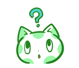 Polka dot cat "mizutama-chan" sticker #4130112