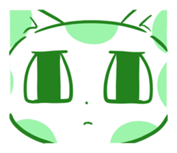 Polka dot cat "mizutama-chan" sticker #4130119