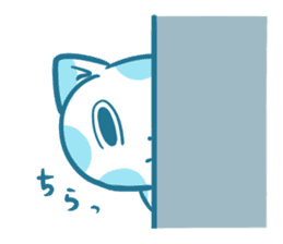 Polka dot cat "mizutama-chan" sticker #4130120