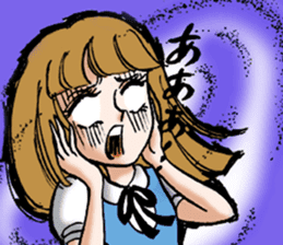 Hoshipoem girl cartoon Sticker sticker #4130717