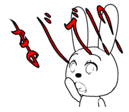 29th edition white rabbit expressive sticker #4131091