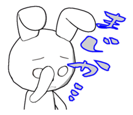 29th edition white rabbit expressive sticker #4131092