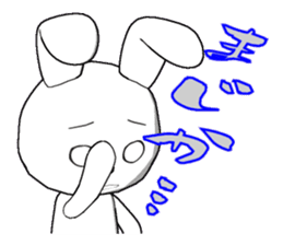 29th edition white rabbit expressive sticker #4131092