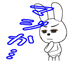 29th edition white rabbit expressive sticker #4131093