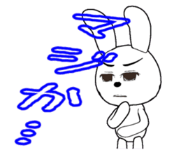 29th edition white rabbit expressive sticker #4131093