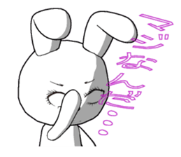 29th edition white rabbit expressive sticker #4131121