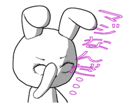 29th edition white rabbit expressive sticker #4131121