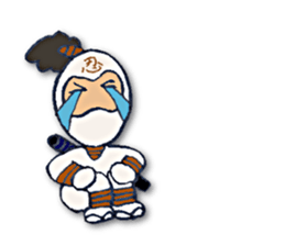 White ninja"ninnosuke" sticker #4131171