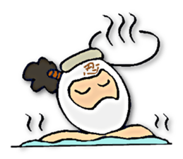 White ninja"ninnosuke" sticker #4131186