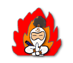 White ninja"ninnosuke" sticker #4131201