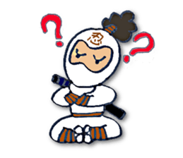 White ninja"ninnosuke" sticker #4131203