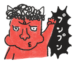 Black cat and Glasses-wearing girl sticker #4131520