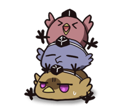 Three people "Karasutengu" sticker #4131807