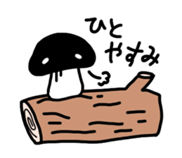 Shiitake-mushroom sticker #4132417
