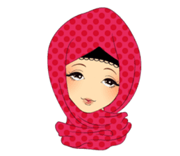 Hello Muslim hijab girl sticker #4132688