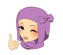 Hello Muslim hijab girl sticker #4132691
