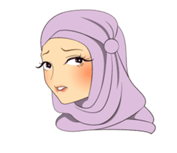 Hello Muslim hijab girl sticker #4132700