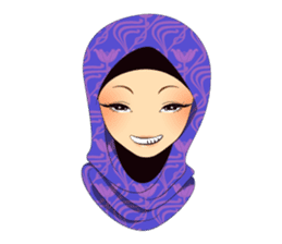 Hello Muslim hijab girl sticker #4132703