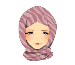 Hello Muslim hijab girl sticker #4132705