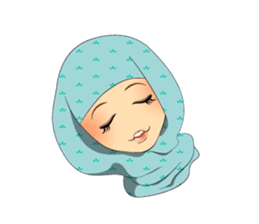 Hello Muslim hijab girl sticker #4132708