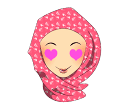 Hello Muslim hijab girl sticker #4132711