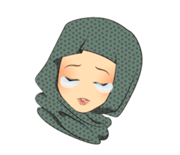 Hello Muslim hijab girl sticker #4132715