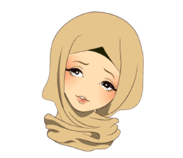 Hello Muslim hijab girl sticker #4132717