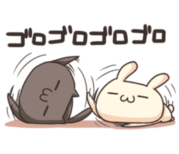 Shiro the rabbit & kuro the cat Part2 sticker #4132917