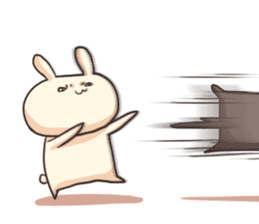 Shiro the rabbit & kuro the cat Part2 sticker #4132924