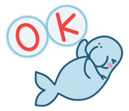 A leisurely dugong sticker #4132974