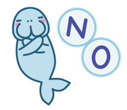 A leisurely dugong sticker #4132975