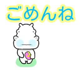 Cute Hippopotamus Sticker sticker #4133032