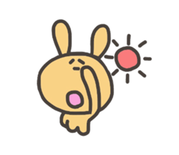 Daily life of lovely cat & rabbit sticker #4133090