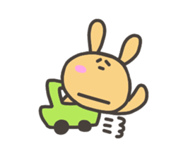 Daily life of lovely cat & rabbit sticker #4133094