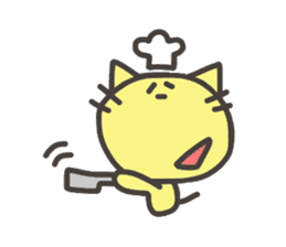 Daily life of lovely cat & rabbit sticker #4133095