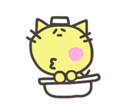 Daily life of lovely cat & rabbit sticker #4133098