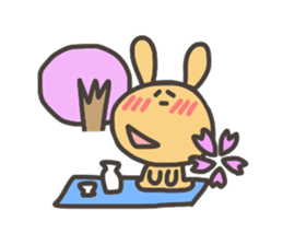 Daily life of lovely cat & rabbit sticker #4133124