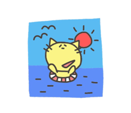 Daily life of lovely cat & rabbit sticker #4133125