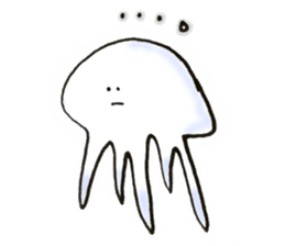 Lethargic jellyfish & motivated goldfish sticker #4134131