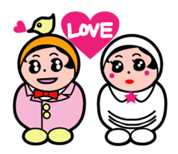 Mr.DOLL and P bird. sticker #4134954