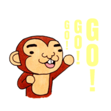Various snaggletooth monkeys sticker #4135225