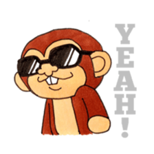 Various snaggletooth monkeys sticker #4135230