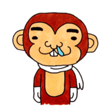 Various snaggletooth monkeys sticker #4135235