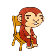 Various snaggletooth monkeys sticker #4135237