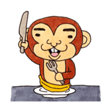 Various snaggletooth monkeys sticker #4135239